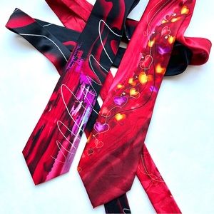 2 J.Garcia ties, NEW YORK AT NIGHT & THIRSTY, excellent condition, look new.